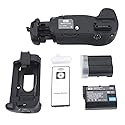 DSTE Pro IR Remote MB-D14 Vertical Battery Grip and 2pcs EN-EL15 Battery Compatible with Nikon D610 D600 SLR Digital Camera