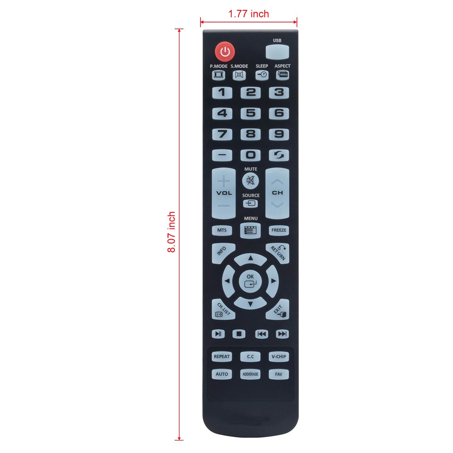 New Replace Remote Controller XHY353-3 fit for Element TV ELEFW247 ELEFW505 ELEFW248 ELEFW247 Elefw504 Eleft326 Elefw195