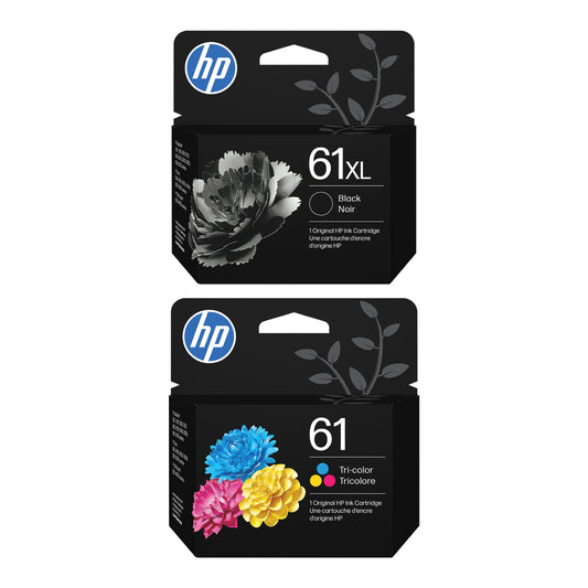 HP 61XL Blk/61 CMY Original Cartridge Ink Bundle for OfficeJet 2620/4630