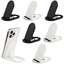 6-Pack Portable Phone & Tablet Stand(Black&White), Foldable Multi-Angle Desk Holders, Adjustable Universal Holder for Samsung Galaxy, iPad, iPhone