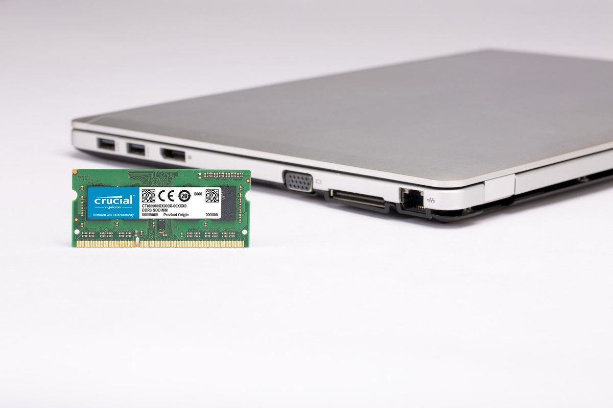Crucial 4GB Single DDR3/DDR3L 1866 MT/s (PC3-14900) Unbuffered SODIMM 204-Pin Memory - CT51264BF186DJ