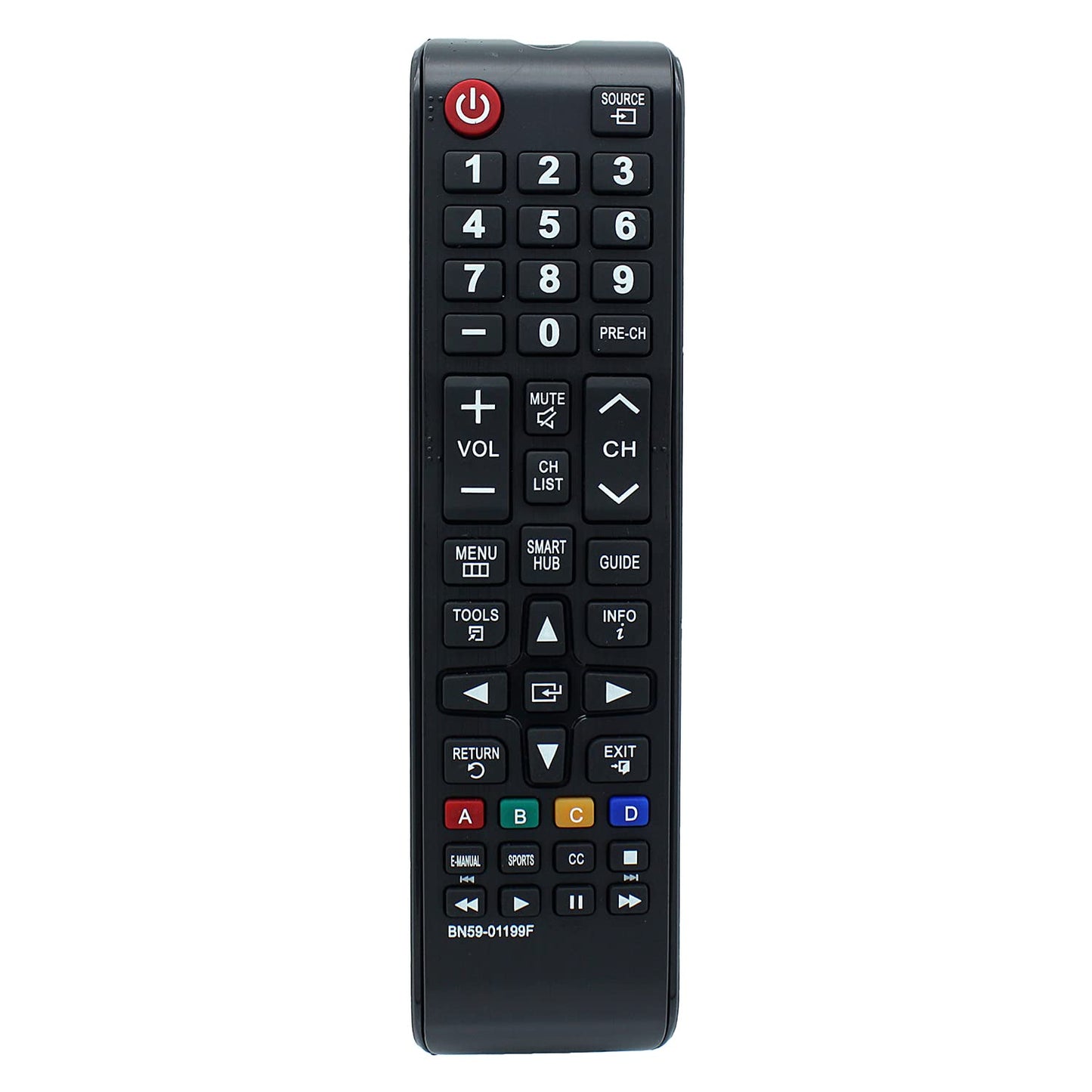 BN59-01199F Remote Control Replacement for Samsung TV UN32J4500AF UN32J4500AFXZA UN32J5205AF UN32J5205AFXZA UN32J525DAF UN32J525DAF UN32J525DAFXZA