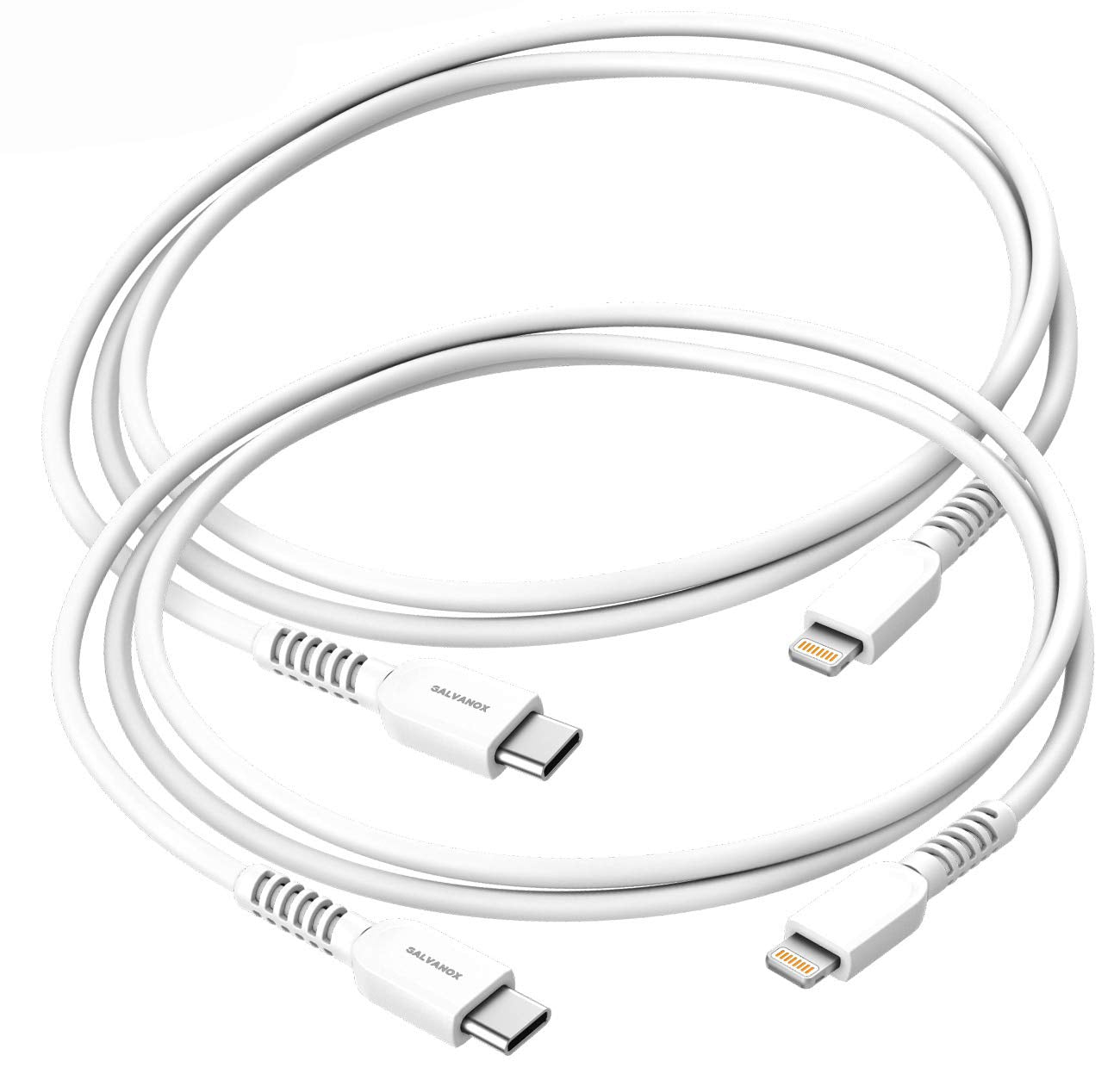GALVANOX iPhone 12/13, iPhone 14 Charger Cables (USB C to Lightning) 2 Pack (3ft & 5ft) Apple MFi Certified Cords for iPhone 11/12/13/14 Pro Max…