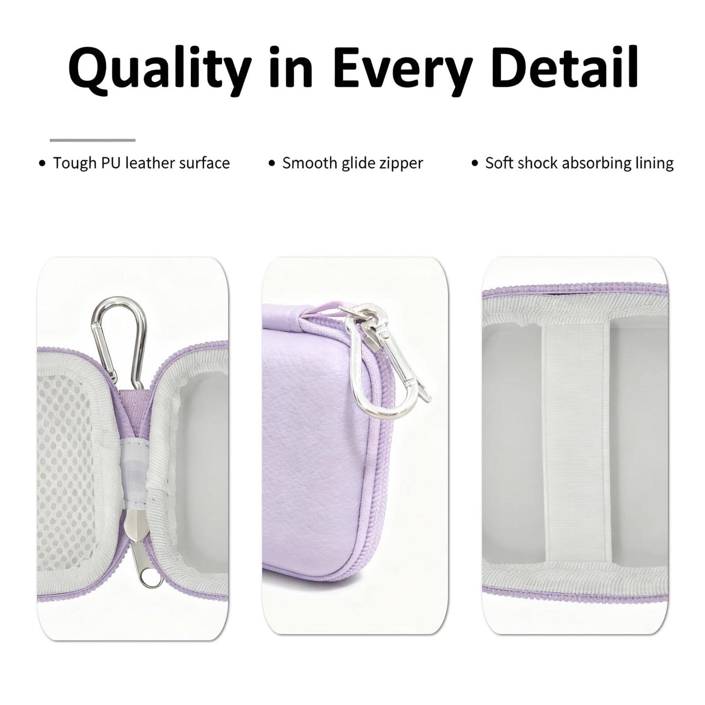 Case for King Lucky Clip On Earbuds i212,Clip On Headphones Cover Accessories,Pocket for Charge Cable(Earbuds Not Included)