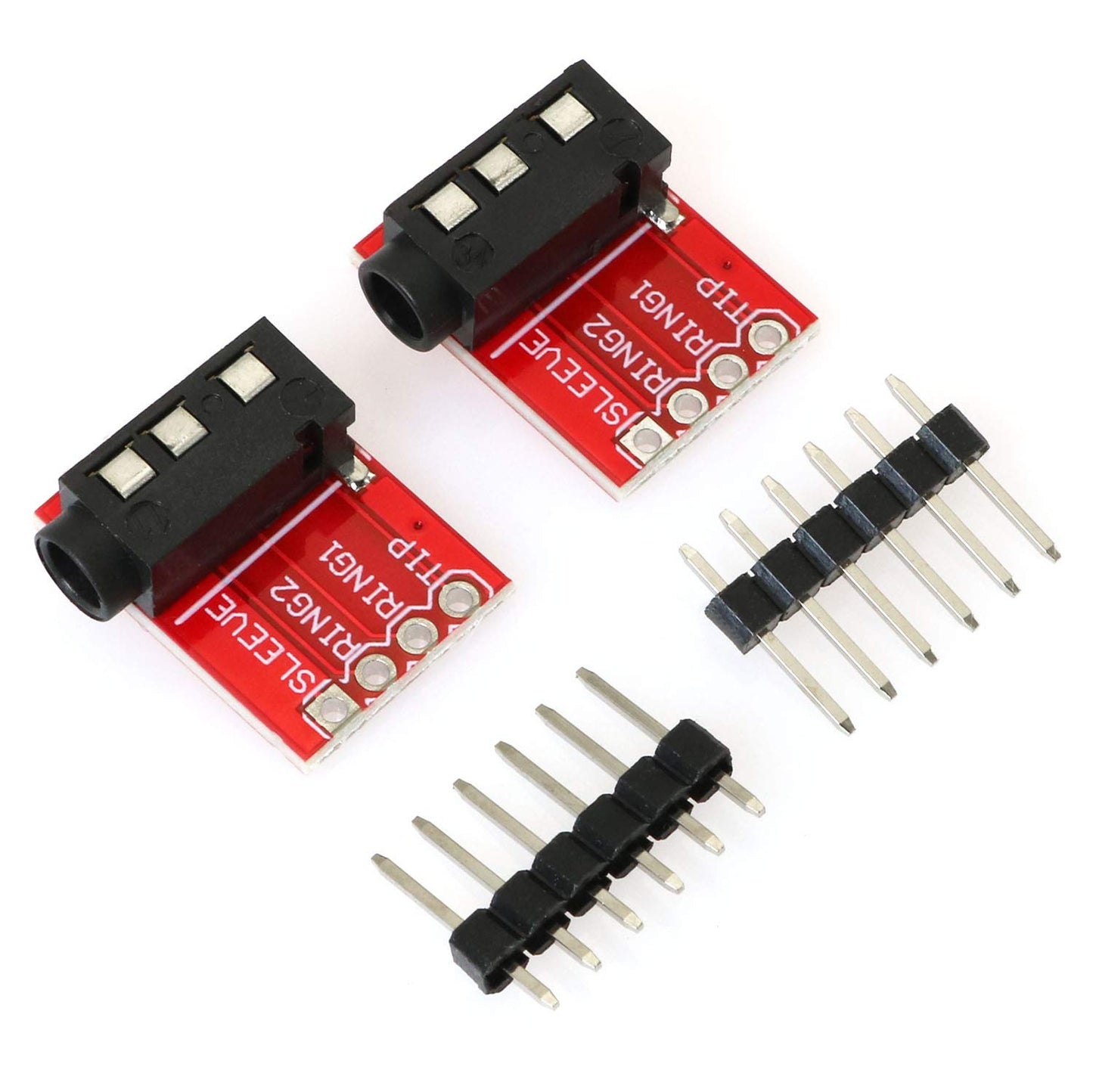 E-outstanding TRRS Connector 2PCS TRRS 3.5Mm Stereo Audio Jack Breakout Board Headphone Video MP3 Jack Module for Arduino