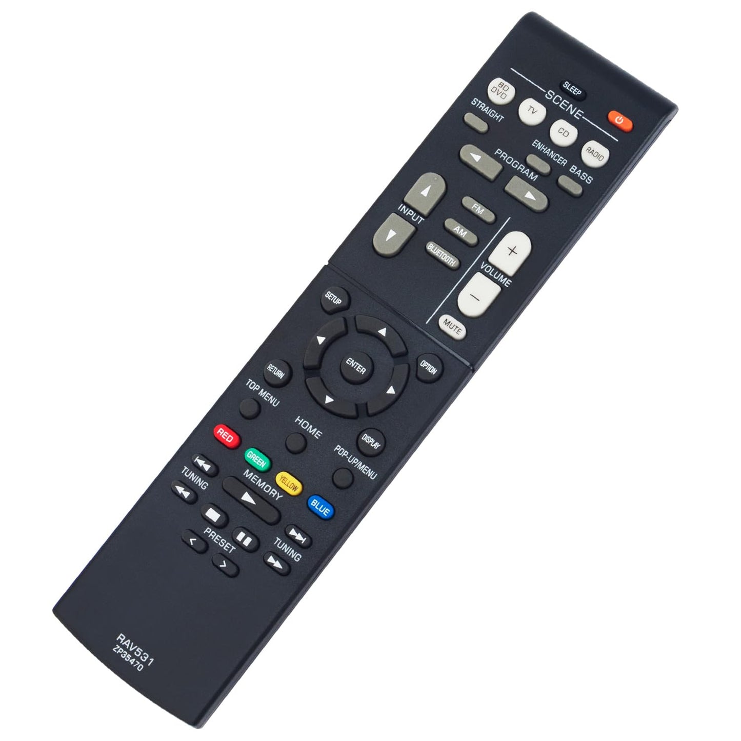 RAV531 ZP35470 Replacement Remote Control Applicable for Yamaha AV Receiver RX-V379 RX-V381 RX-V383 HTR-3071 RX-V483 HTR-4071 HTR-3069 RXV379 RXV381