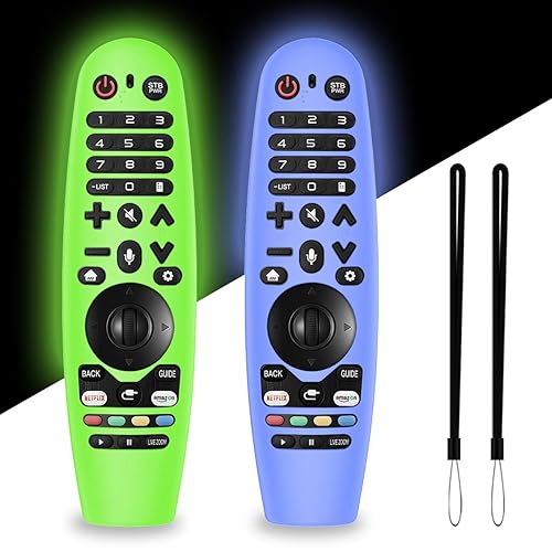 Alquar Silicone Remote Cover for LG Magic Remote, 2 Packs with Lanyard