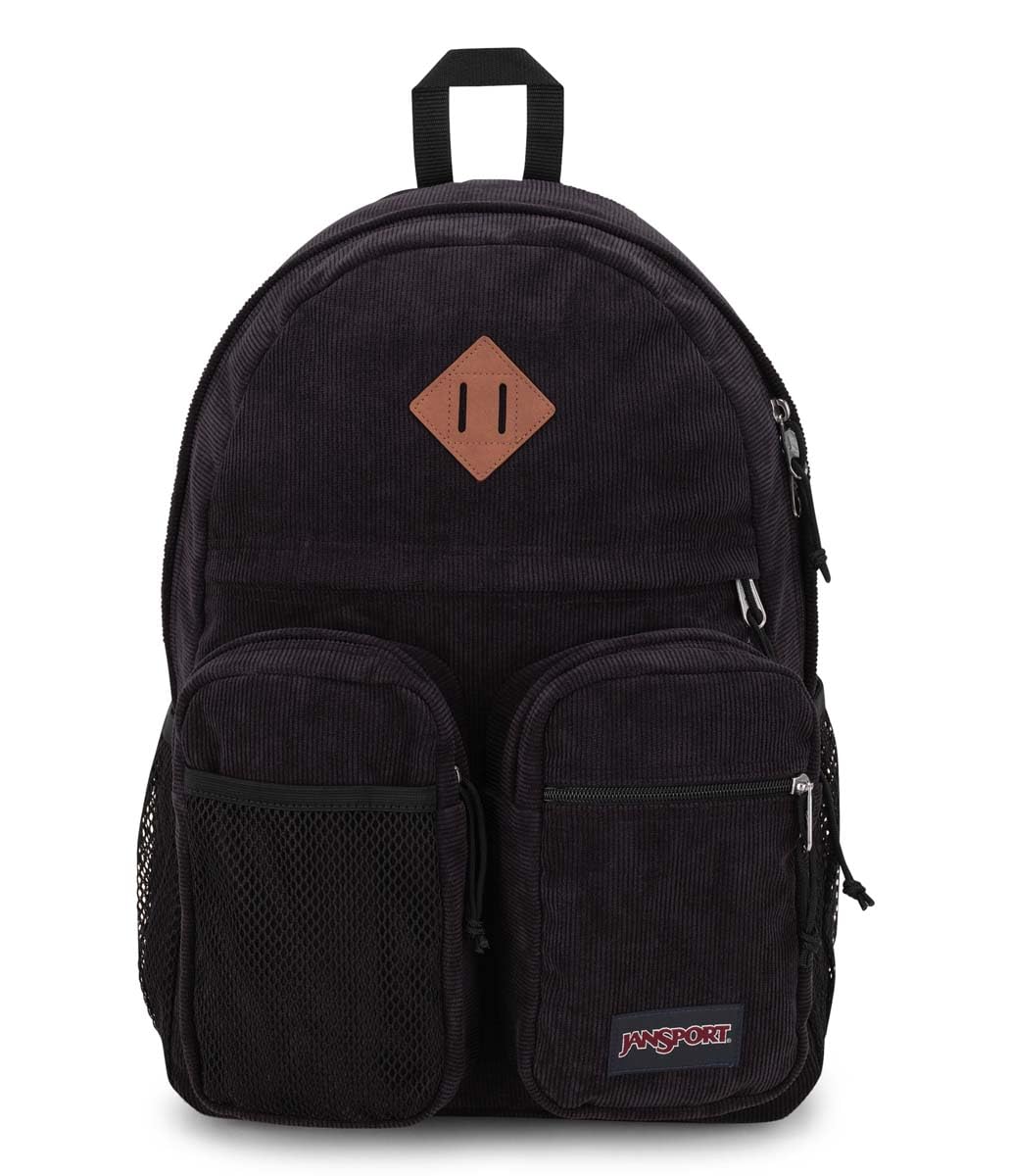 JanSport Granby Remix Backpack - Work, Travel, or Laptop Bookbag, Black Corduroy