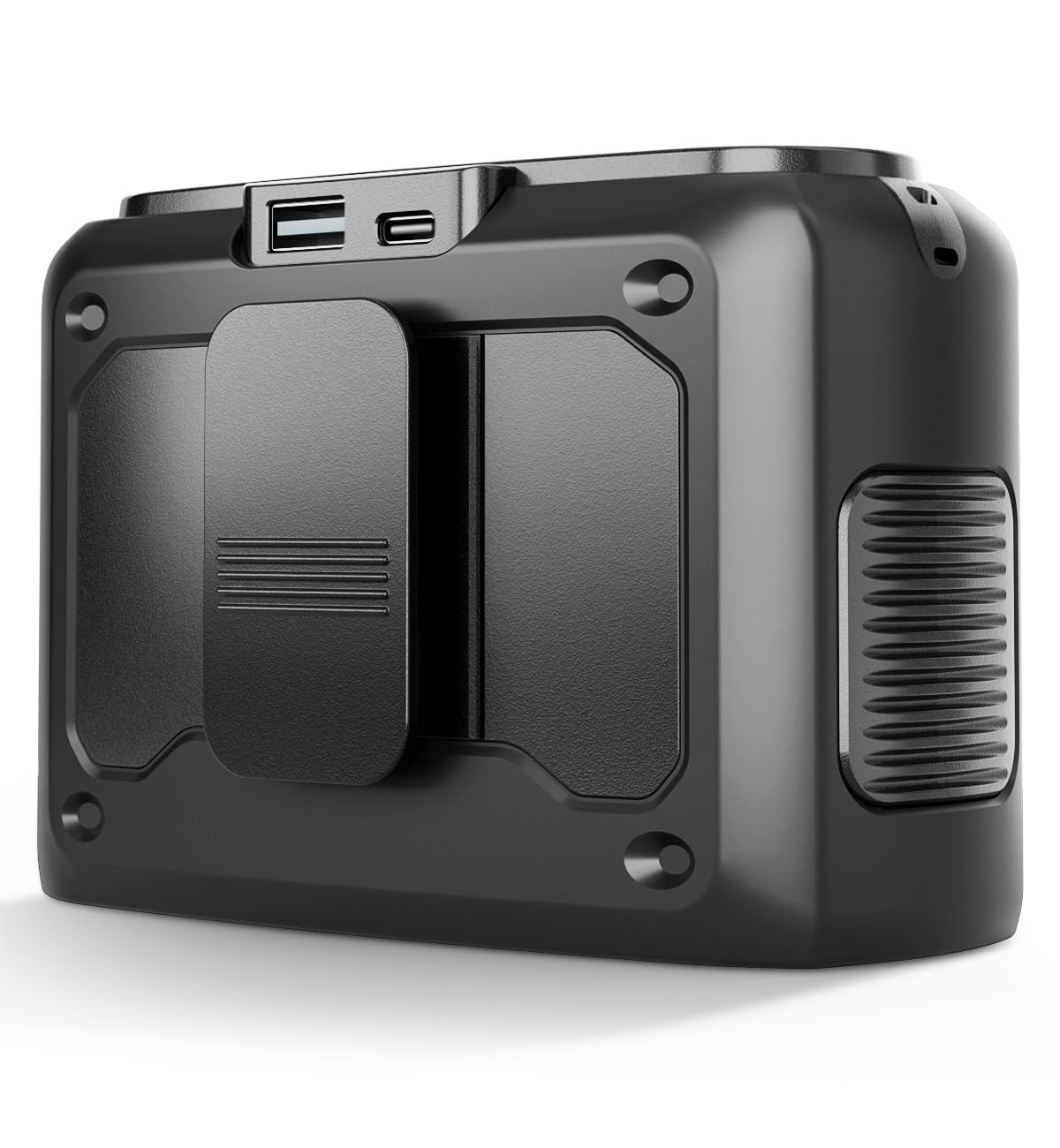 chillgo 20000mAh Waist Fan - Dual Turbos Belt Fan with 200% Strong Airflow - LED Display, 3-Button Control, Gray