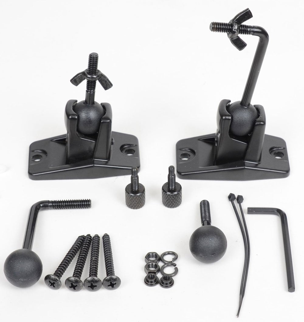 VideoSecu 6 Packs Satellite Surround Sound Wall Ceiling Speaker Mount Home Theater Brackets WN4