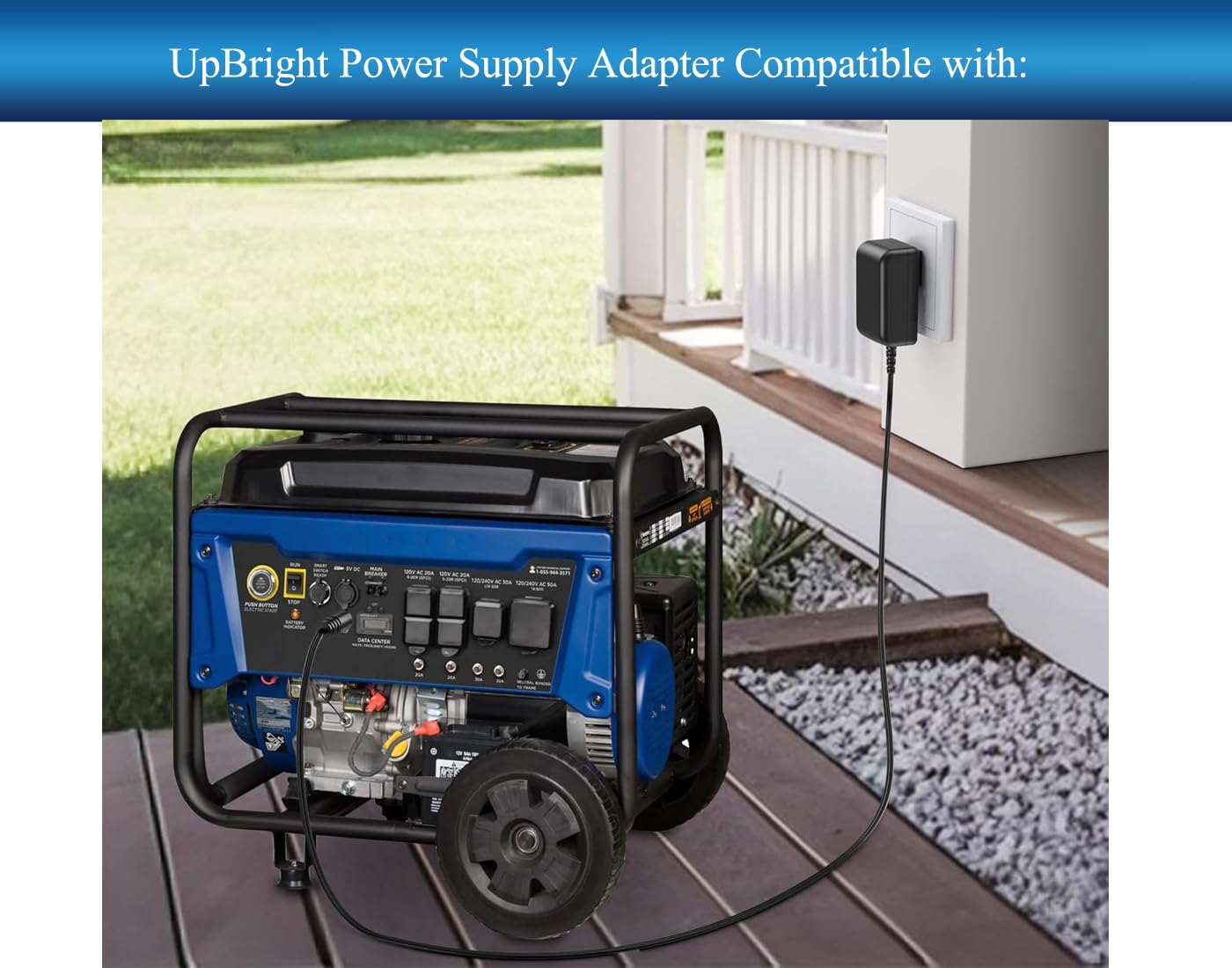 UpBright 12V AC/DC Adapter Compatible with Westinghouse WGen9500 WGen9500DF WGen12000 DF WGen3600DF WGen 9500 1200 Watt iGen4500 WPro12000DF WPro8500…