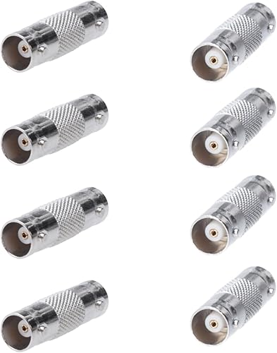 SATMAXIMUM BNC Female to Female Adapter Connector, Coupler for CCTV Security Camera, SDI, HD-SDI, Coax RG6 (10)