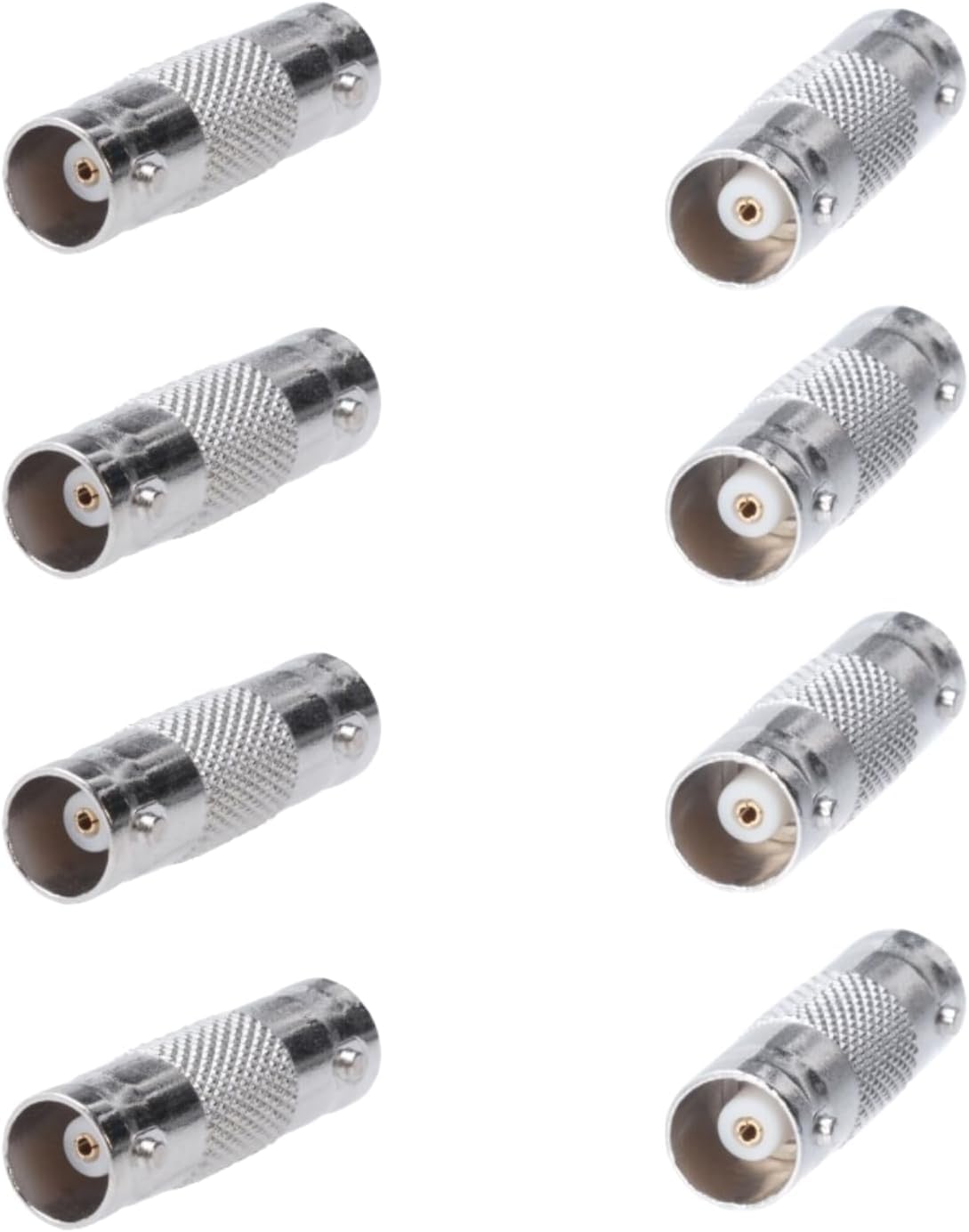 SATMAXIMUM BNC Female to Female Adapter Connector, Coupler for CCTV Security Camera, SDI, HD-SDI, Coax RG6 (10)
