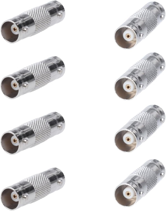 SATMAXIMUM BNC Female to Female Adapter Connector, Coupler for CCTV Security Camera, SDI, HD-SDI, Coax RG6 (10)
