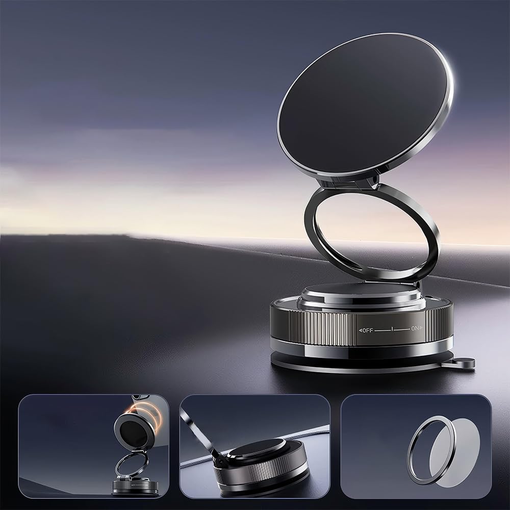 dlfcizlsl Magnetic for Car Vent Phone Mount for Circular Air Conditioning Outlet Applicable MercedeBenz Mobile Phone HolderFord Mustang Mini Cooper