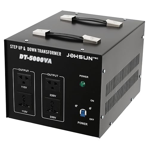 ZHFEISY 5000-Watt Voltage Converter Transformer - Heavy Duty Step Up/Down - 110V/220V