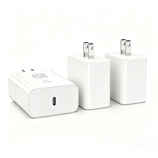 45W Samsung Super Fast Charger Block,3Pack Type C Charger Fast Charging Plug Android Phone Chargers USB C Wall Charger Power Adapter Compatible