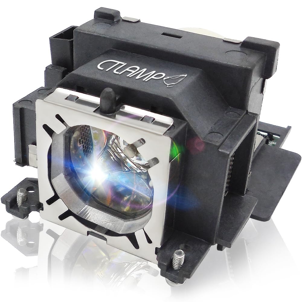 CTLAMP A+ Quality ET-LAV100 Replacement Projector Lamp Bulb with Housing Compatible with PANASONIC PT-VW300 PT-VW330 PT-VX400 PT-VX400NT PT-VX41