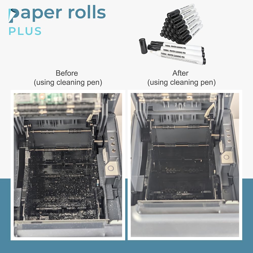 Thermal Printer Cleaning Pen - 24 Pack - Sticky Thermal Printer Cleaning Pen - Comparable to: 105950-035 - Clean Thermal Printheads, Improve Printer