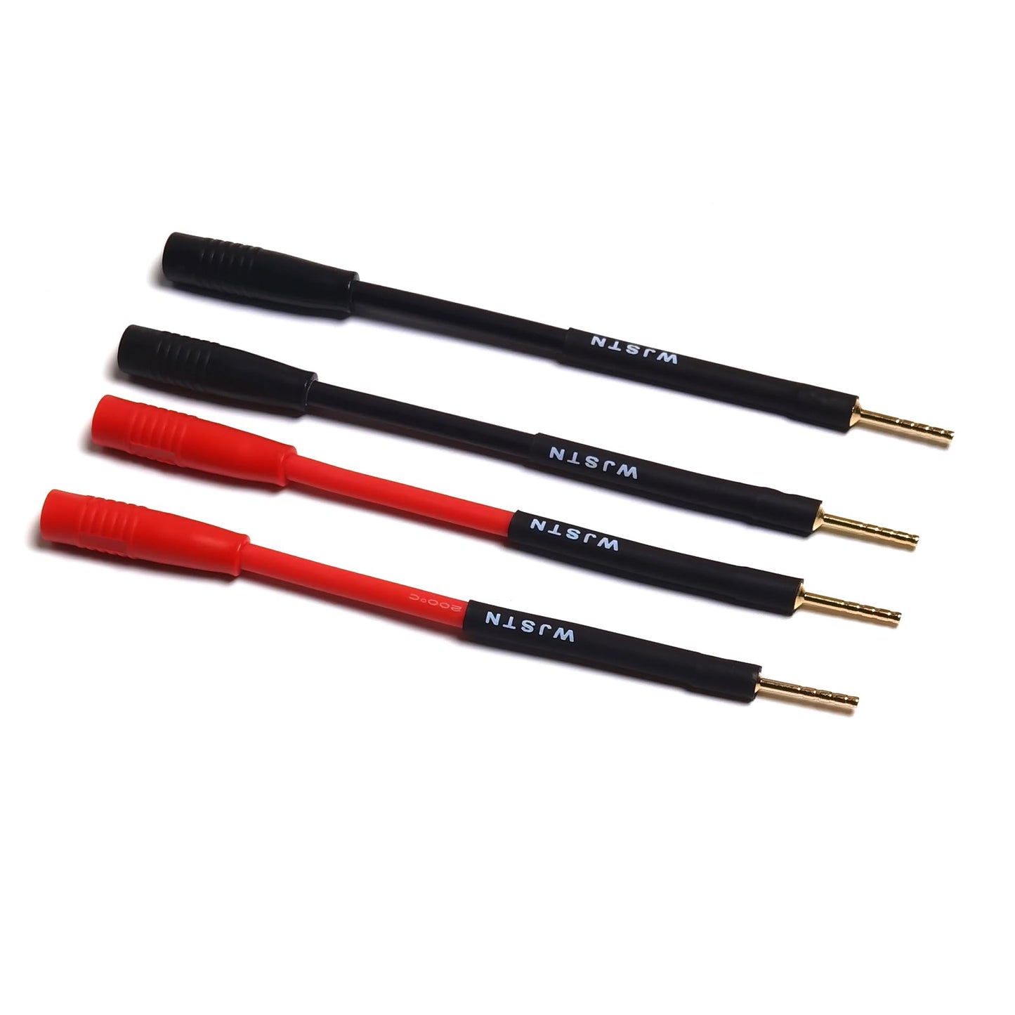 WJSTN 2mm Pin Plug to 4mm Banana Female Adapter 4-Pack 3 inches