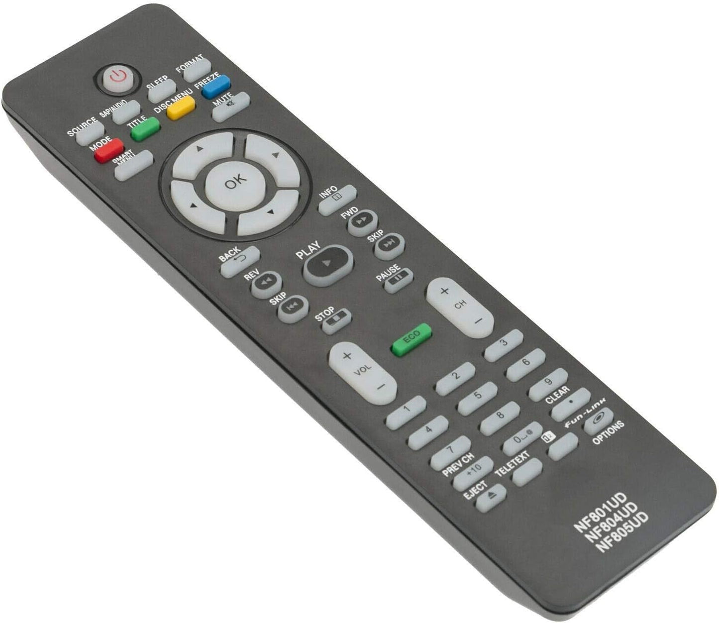 NF801UD NF805UD NF804UD TV Remote Control for MAGNAVOX 46MF440B 46MF401B 40MF430B 32MF330B