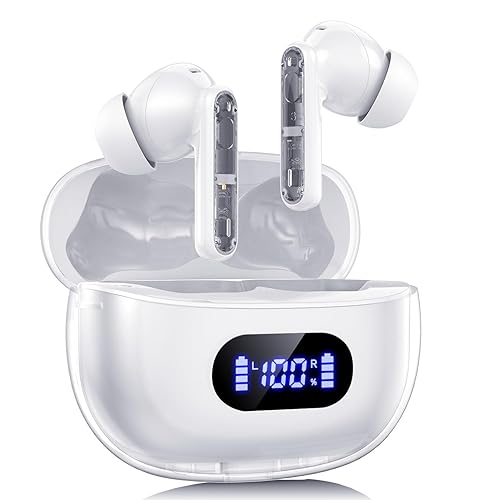 AIMUZIKEER Wireless Earbuds, Bluetooth Earbud & in-Ear Headphones Deep Bass Clear Call, IPX7 Waterproof Ear Buds Wireless Earphones, 30Hrs Playtime