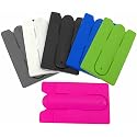 Kinteshun Card Holder with Cell Phone Stand,Stick-on Silicon Rubber Smartphone Sleeve Support Wallet(6pcs)