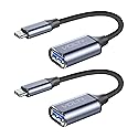 USB-C 3.1 to USB Adapter [2 Pack] 5Gbps Cable On The Go Type C Male to USB A Female Adapter Compatible with MacBook, iPhone 17/16/15 Pro…