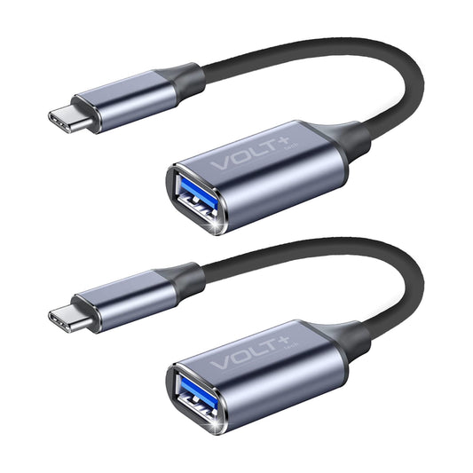 USB-C 3.1 to USB Adapter [2 Pack] 5Gbps Cable On The Go Type C Male to USB A Female Adapter Compatible with MacBook, iPhone 17/16/15 Pro…