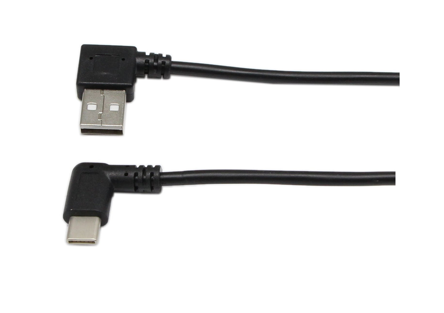 90 Degree Right Angle USB 2.0 to USB C Spring Cable - zdyCGTime Type C USB Male to USB A Male Data Cable for Tablets Cellphone(1.2M)