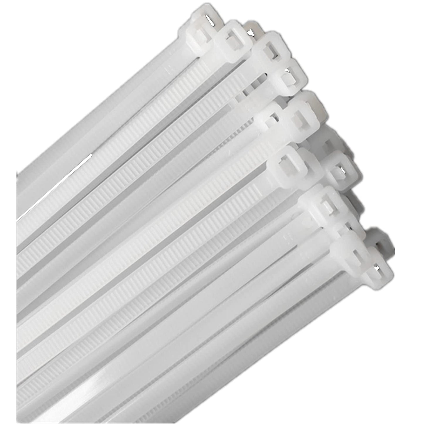 100pcs Cable Zip Ties Heavy Duty, 15-inch Plastic Ties, Adjustable Super Strong Plastic Ties, Tensile Strength of 50 Pounds, Suitable for Indoor