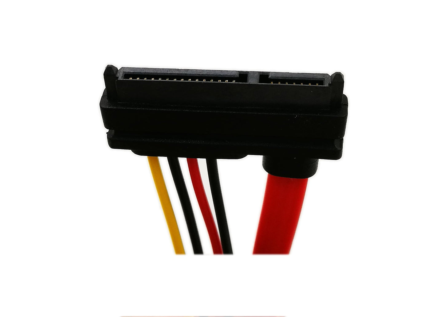 zdyCGTime 22-pin (7+15) Sata Male to Female Data and Power Combo Extension Cable - Slimline Sata Extension Cable M/f - 20inch (50cm)
