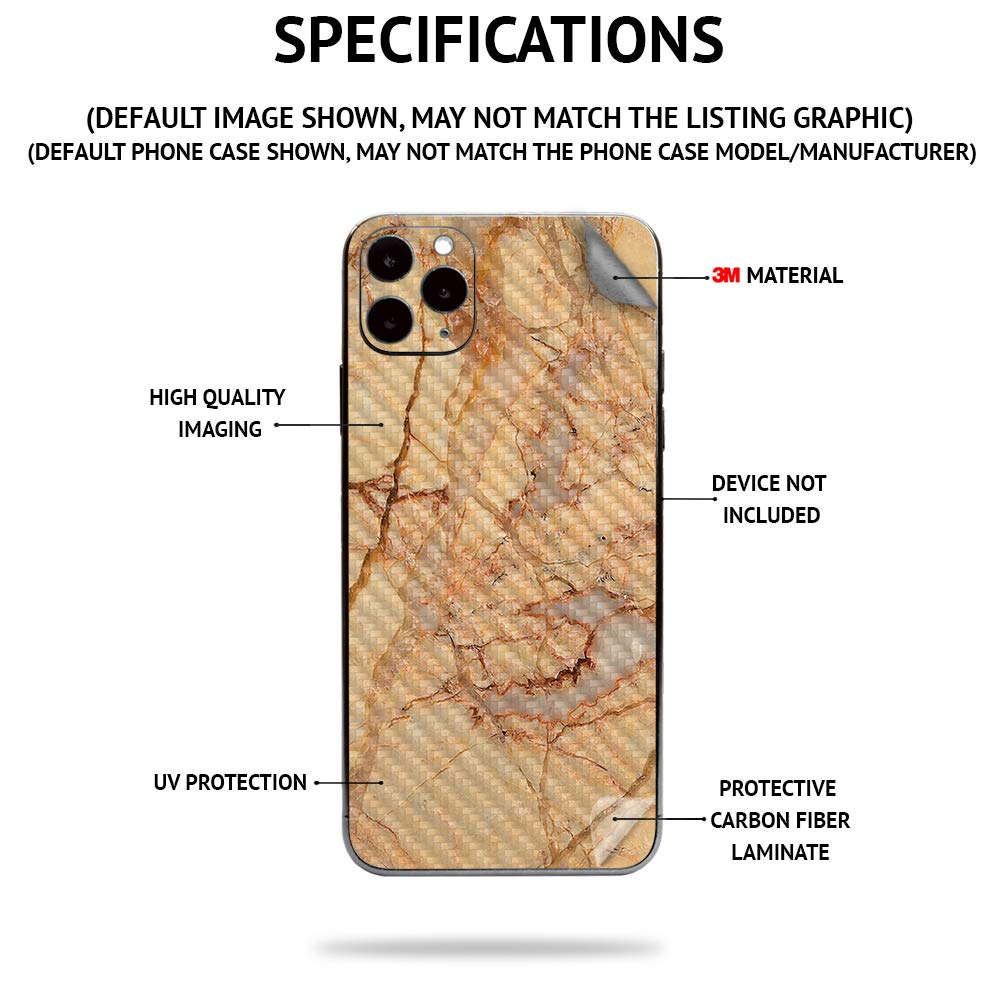 MightySkins Carbon Fiber Skin Compatible with Wyze Cam V3 - Black Wood | Protective, Durable Textured Carbon Fiber Finish | Easy to Apply and Change…