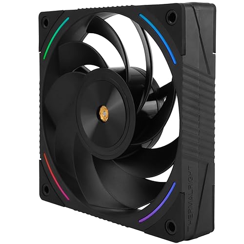 Thermalright TL-K12R CPU Case Fan, 120mm Black PC PWM Fan, 4PIN PWM Reverse Outlet, High-Performance Computer Cooler, Liquid Cooler and CPU Air Cooler