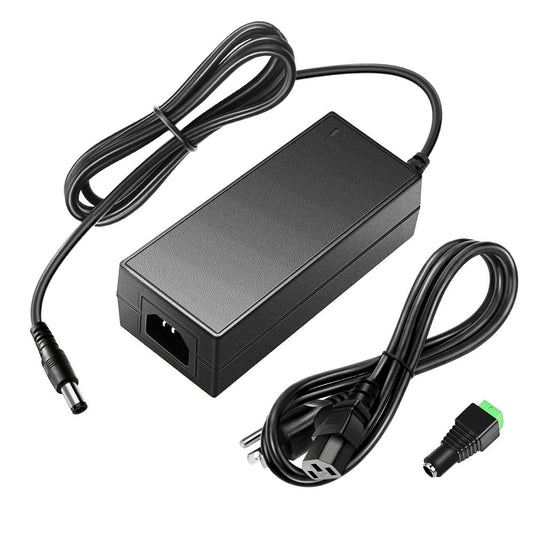 SHNITPWR 12V 5A 60W Power Supply Adapter AC DC Converter 100V~240V to 12 Volt 5 Amp Transformer 5.5x2.5mm Plug for 5050 3528 LED Strip Light 3D…