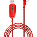 BAOFENG Programming Cable UV-5R/5RA/5R Plus/5RE, UV3R Plus, BF-888S, 5R EX, 5RX3, GA-2S, UV-82 (39-inch Mirkit Red, This one Works!)