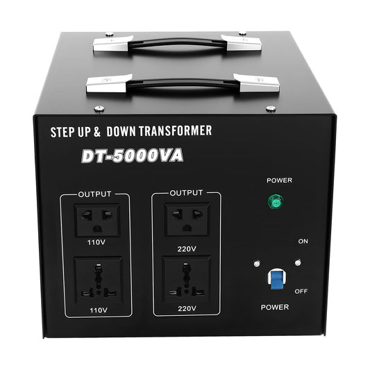 8000W/10000W Voltage Converter Transformer Step Up Step Down, Heavy Duty Step Up/Down AC 110V to/from 220V, w/US Standard Power Cord,Circuit Breaker…
