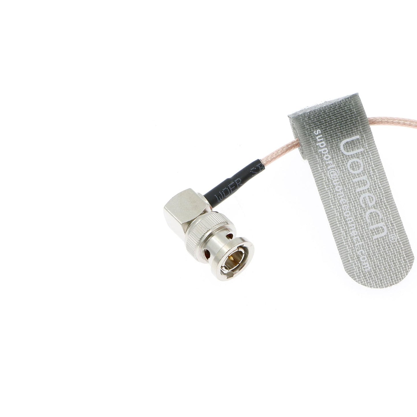 Uonecn RG179 Right Angle BNC to Right Angle DIN 1.0/2.3 mini BNC 75ohm Coaxial Cable Video Cable for Blackmagic HyperDeck Shuttle 50cm