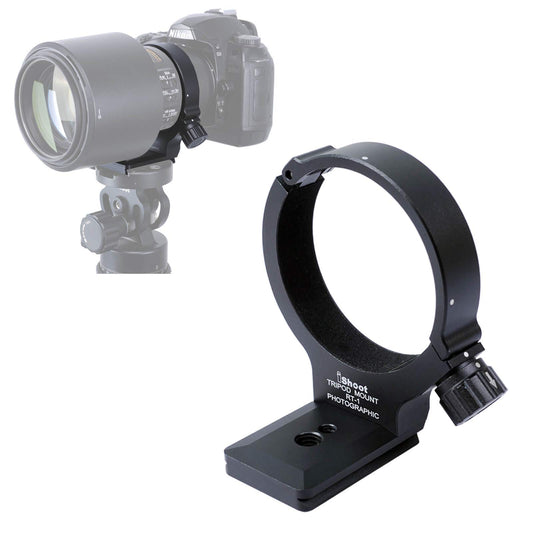 iShoot Improved Lens Collar Tripod Mount Ring for Nikon RT-1 Nikkor AF-S 300mm F/4E PF ED VR & AF-S 70-200mm F/4G ED VR, Bottom Quick Release Plate
