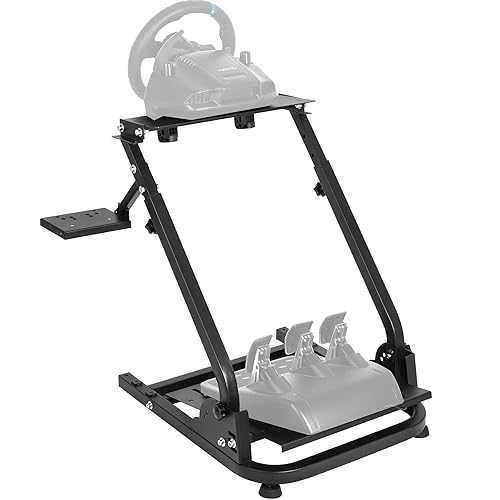 Marada Racing Steering Shifter Mount Racing Wheel Stand Pro Compatible with Logitech G27 G25 G29 G920, Pedals NOT Included Wheel Stand