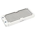 Dracaena.io 240mm Copper PC Radiator for Custom Water Cooling Loop, 28mm Thick, 2x120mm Fan Mount, Dual G1/4 Thread Ports, Liquid Cooling Radiator