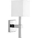 Progress Lighting P710016-015 Metro One-Light Wall Sconce, Polished Chrome