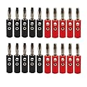 Banana Plugs 4mm Audio Speaker Wire Cable Connector Cable Plugs 10 Pairs