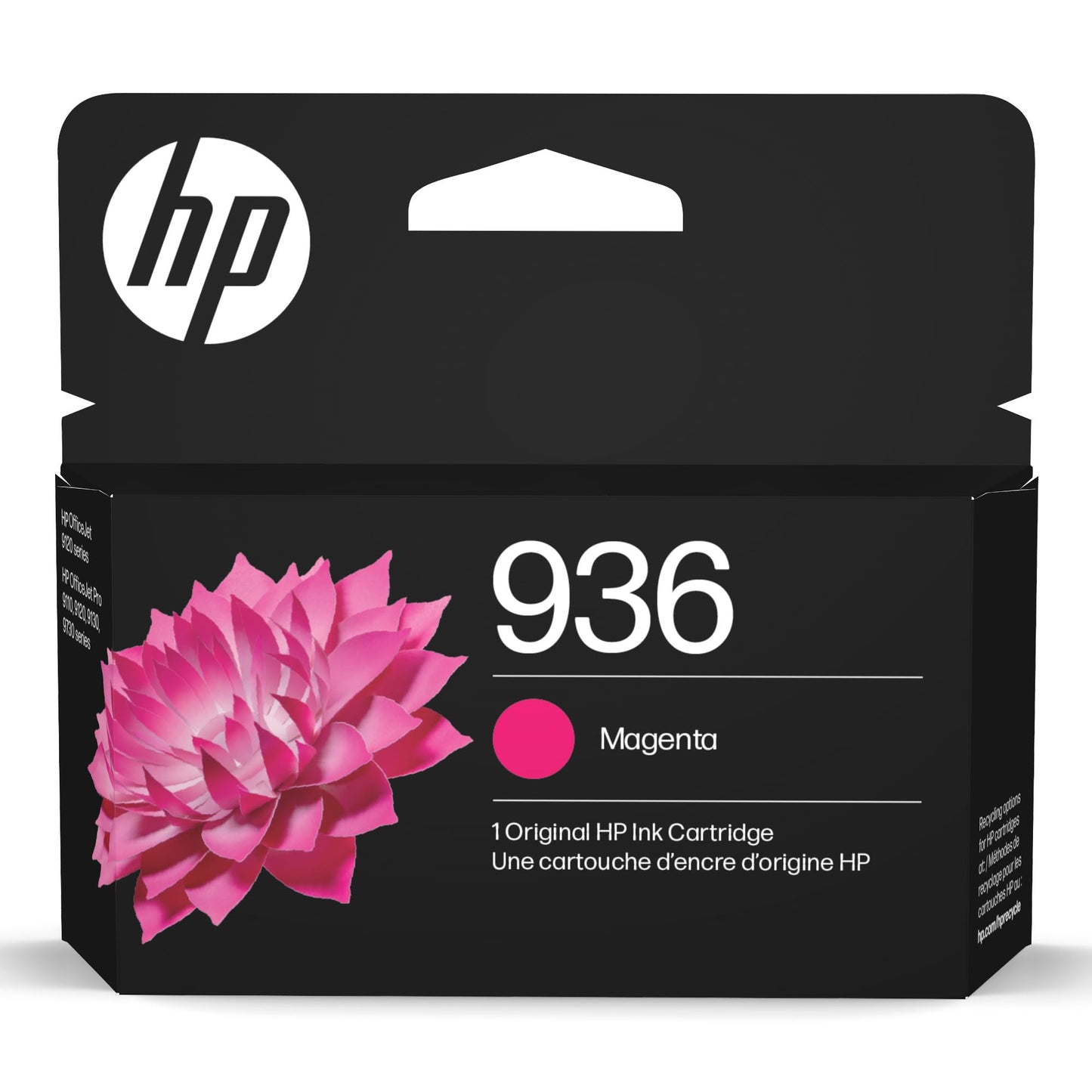 HP 936 Magenta Ink Cartridge | Works with OfficeJet 9120, Pro 9110, 9120, 9130, Wide Format 9730 | Eligible for Instant Ink | 4S6V0LN