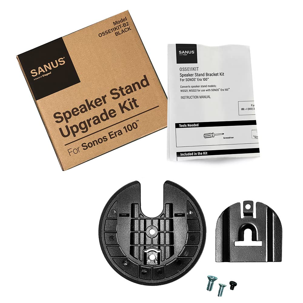 Upgrade Kit for SANUS WSS21, WSS22 Fixed-Height Speaker Stands Compatible with Sonos Era 100 ™
