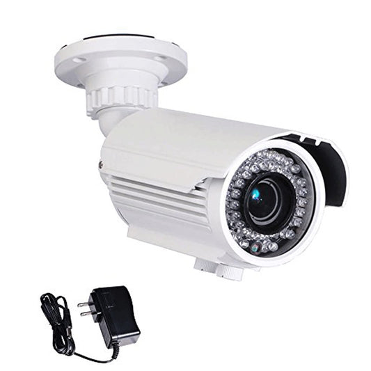 VideoSecu Day Night Outdoor 690TVL Infrared Sony CCD OSD Security Camera Zoom Lens for CCTV DVR Home Surveillance System, Including Power Supply