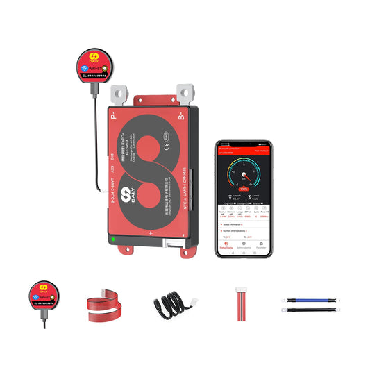 DALY Smart BMS 4S 12V 60A with WiFi Module and CAN 485 Communication Protection Board for Remote Monitoring of LifePO4 Lithium Battery Pack