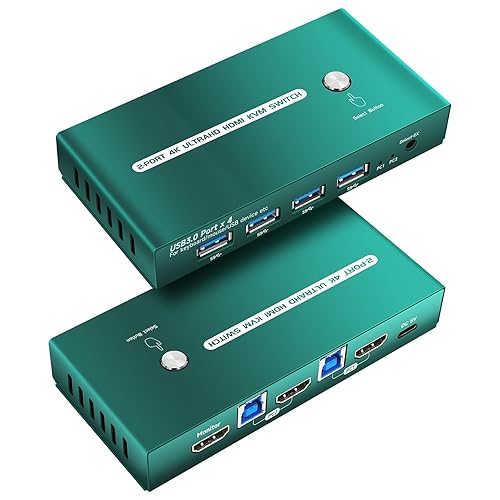 Daoistek kvm Switch 1 Monitors 2 Computers hdmi 4k 60hz Monitor Switch Single hdmi2.0 2k 144hz hdmi 2.0 kvm Switches 4k 60hz 1 Monitors 2 Computers