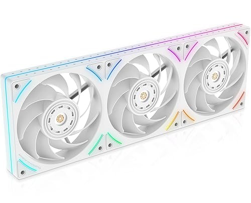 Thermalright TL-UB36W 360mm Single-Frame PC Cooling Case Fans - PWM 2150 RPM Speed | ARGB Lighting | High Airflow | Single Modular Cable, for Chassis