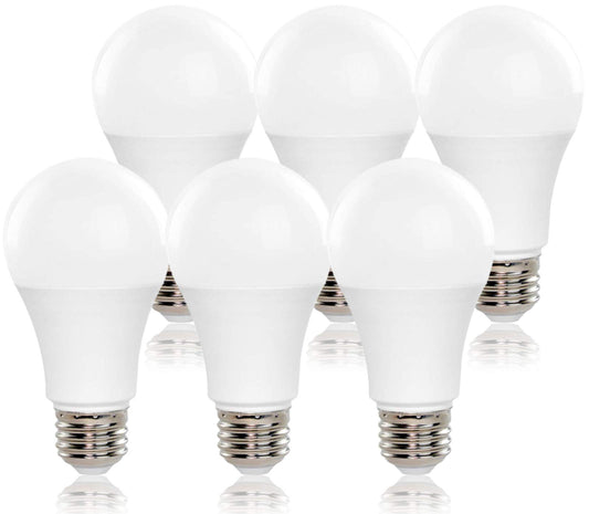 GoodBulb LED A19 Light Bulbs | 9 Watt (60 Watt Equivalent) | E26 Base | Daylight 5000K | EcoSmart Lights | High Output 825 Lumens | 6 Pack